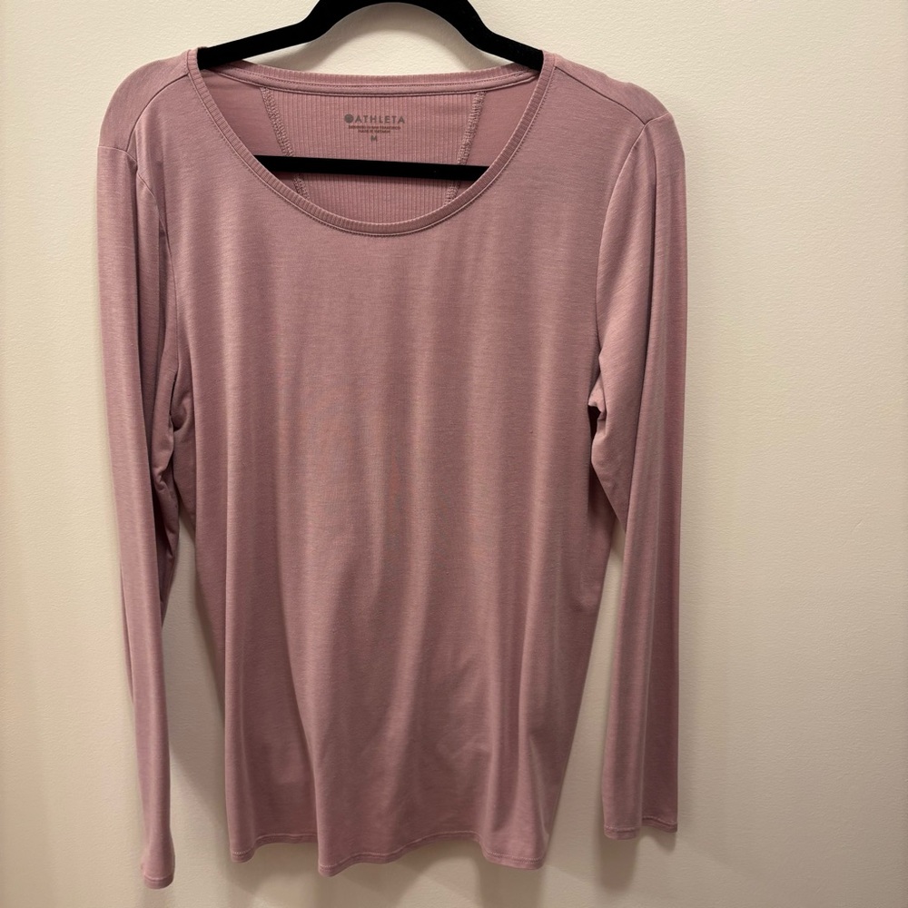 Athleta Pink Long Sleeve Top